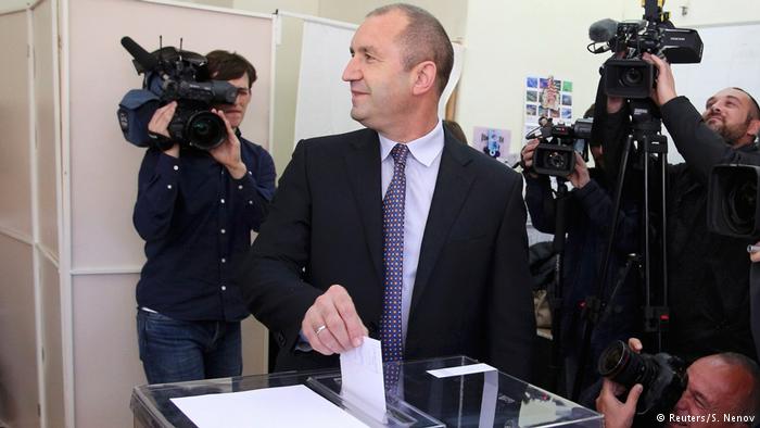 Opposition candidate Rumen Radev winning presidential elections in Bulgaria